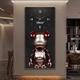 Tranh đồng hồ treo tường Gấu Bearbrick cao cấp 6