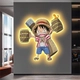 Tranh Đèn Led Tráng Gương Pha Lê Uv Nhân Vật Monkey D. Luffy