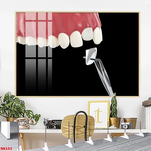 Tranh Treo Tường Nha Khoa Bọc Răng Sứ