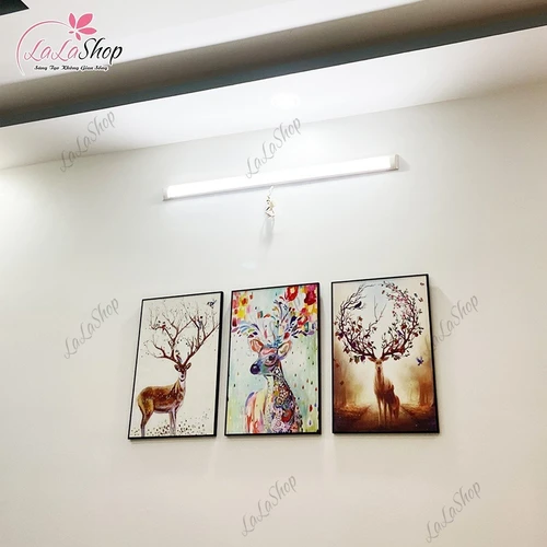 Tranh Treo Tường Hươu Hoa Tài Lộc