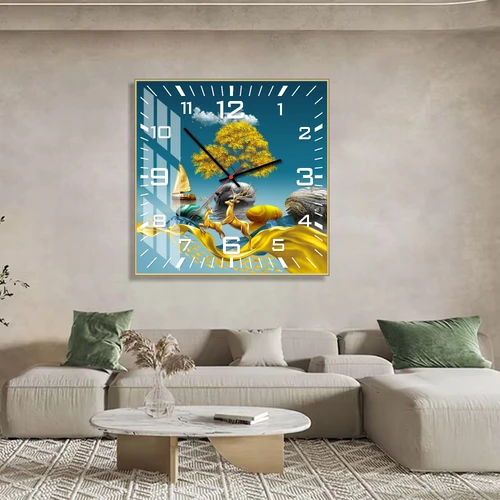 Đồng Hồ Vintage treo tường nghệ thuật trừu tượng 527