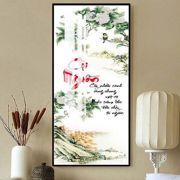 Tranh Treo Tường Thư Pháp Chữ Cội Nguồn