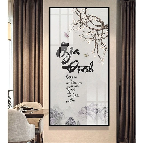 Tranh Treo Tường Thư Pháp Chữ Gia Đình