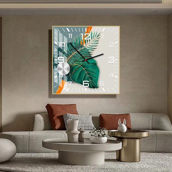 Đồng Hồ Vintage treo tường nghệ thuật trừu tượng mẫu vuông 948