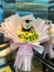 Bó hoa hướng dương sáp thơm tặng tốt nghiệp kèm gấu mẫu 818