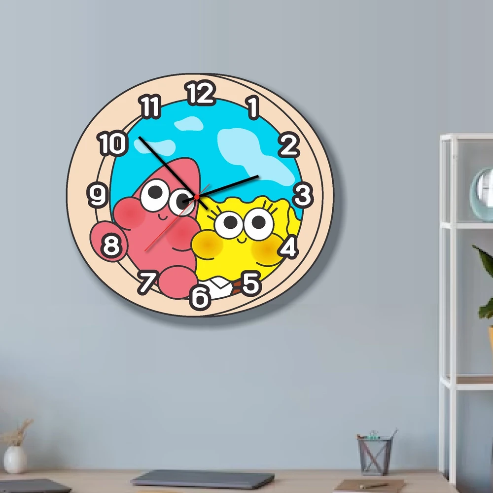 Đồng hồ treo tường phòng bé nghộ nghĩnh mẫu 66