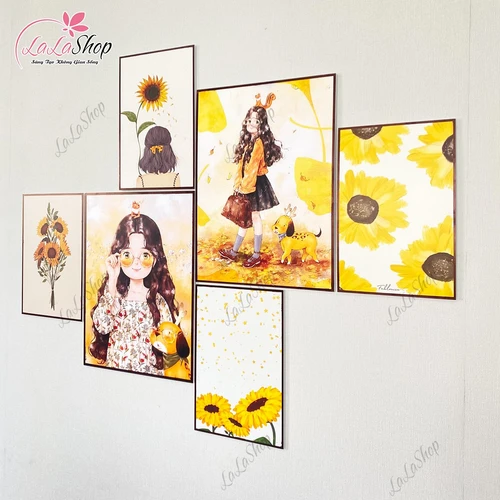 Set 6 Tranh Dán Tường Phong Cảnh Biển