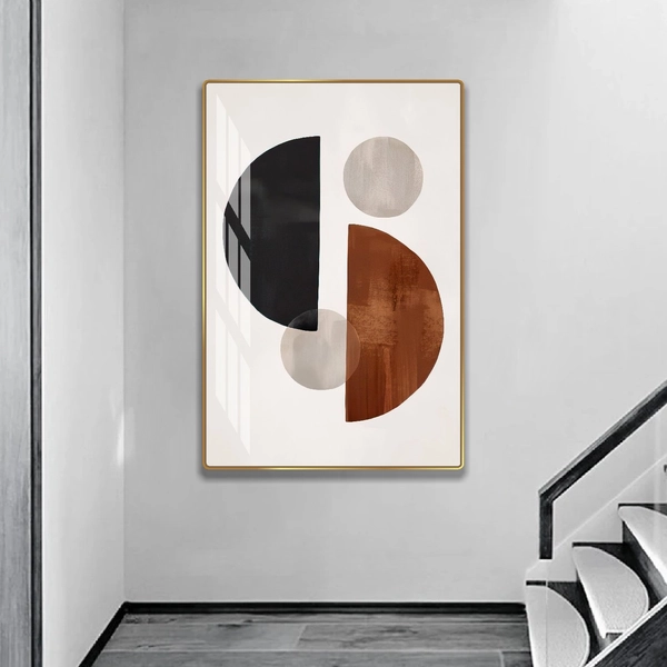 Tranh treo tường nghệ thuật tối giản trừu tượng đương đại mẫu 779