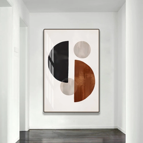 Tranh treo tường nghệ thuật tối giản trừu tượng đương đại mẫu 779