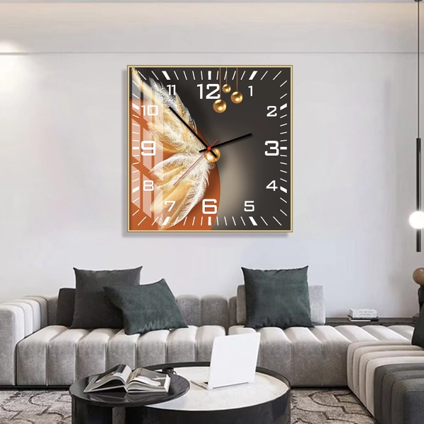 Đồng Hồ Vintage treo tường nghệ thuật trừu tượng mẫu vuông 948