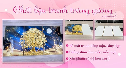 Chất liệu tranh tráng gương