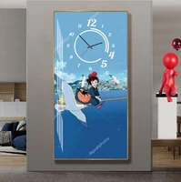 Tranh Đồng Hồ Treo Tường Cô Bé Phù Thủy Kiki