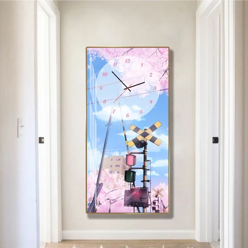 Tranh Đồng Hồ Treo Tường Đường Phố Nhật Bản