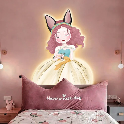 Tranh Đèn Led Tráng Gương Pha Lê Uv Cô Gái Nghệ Thuật Mẫu 10