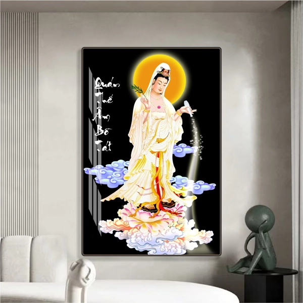 Tranh treo tường Phật Quan thế âm bồ tát mẫu 3744