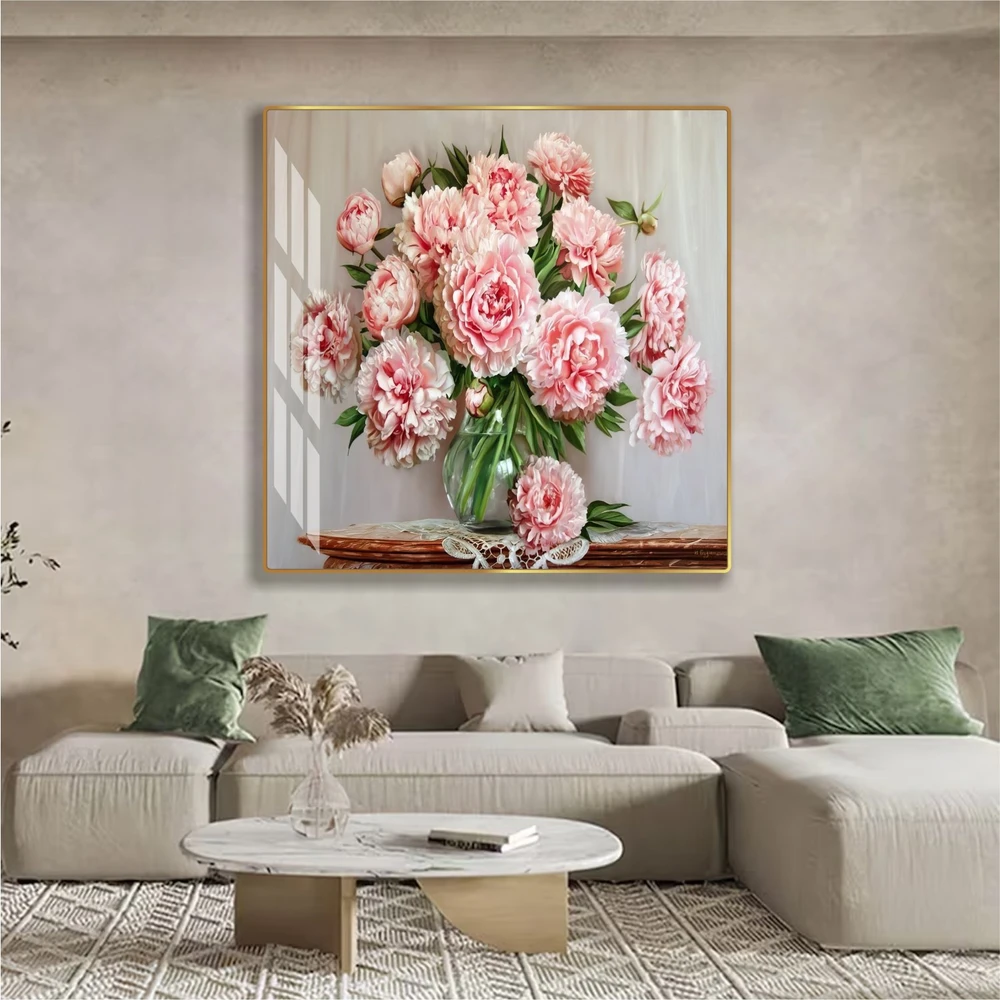 Tranh treo tường bình hoa nghệ thuật tranh hoa hồng mẫu 720