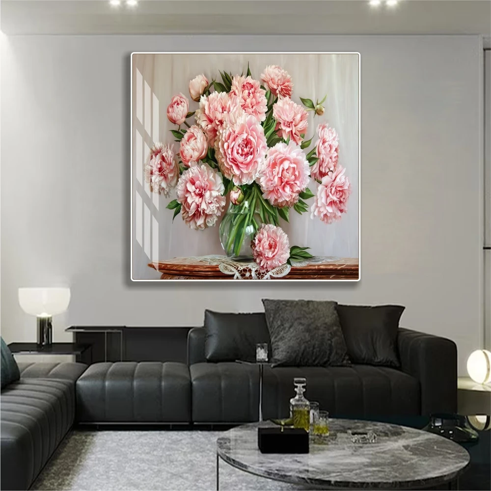 Tranh treo tường bình hoa nghệ thuật tranh hoa hồng mẫu 720