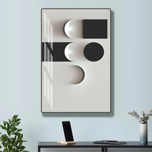 Tranh treo tường nghệ thuật tối giản trừu tượng đương đại mẫu 779