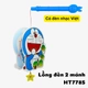Lồng đèn trung thu 2 mảnh có đèn mẫu doraemon