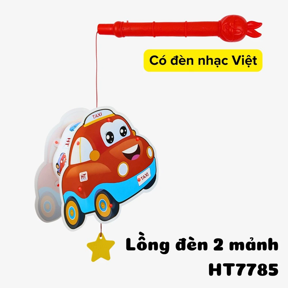 Lồng đèn trung thu 2 mảnh có đèn mẫu 028