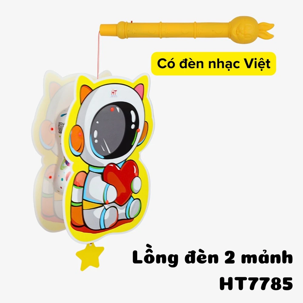 Lồng đèn trung thu 2 mảnh có đèn mẫu 029