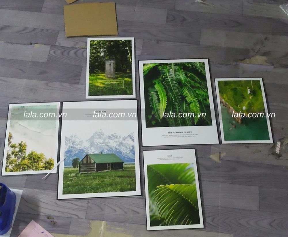 Set 6 Tranh Dán Tường Phong Cảnh Biển, Thiên Nhiên Có Keo Sẵn