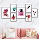 Set 7 Tranh Dán Tường Nail Nghệ Thuật Spa Có Keo Sẵn Mẫu 2