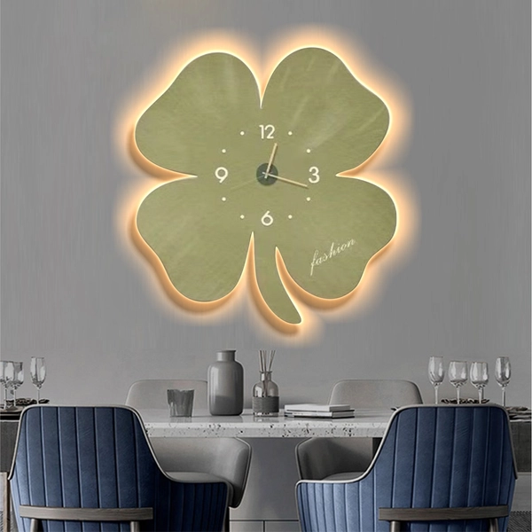 Tranh Đồng Hồ Đèn Led Tráng Gương Pha Lê Hoa Nghệ Thuật