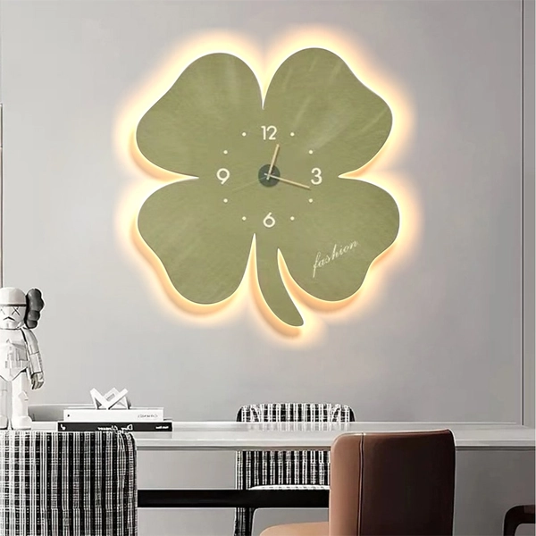 Tranh Đồng Hồ Đèn Led Tráng Gương Pha Lê Hoa Nghệ Thuật