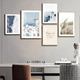 Bộ tranh treo tường phong cảnh bãi biển nghệ thuật hiện đại 3 tấm mẫu 835