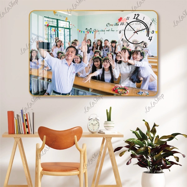 Tranh Đồng Hồ Tặng Thầy Cô Thiết Kế Theo Yêu Cầu