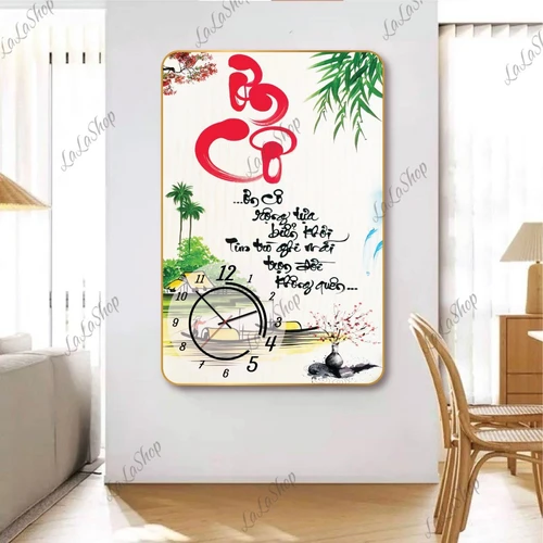 Tranh Đồng Hồ Thư Pháp Ơn Cô Mừng Ngày Nhà Giáo Việt Nam 20-11
