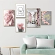 Tranh Treo Tường Trang Trí Sắc Hồng Dịu Dàng