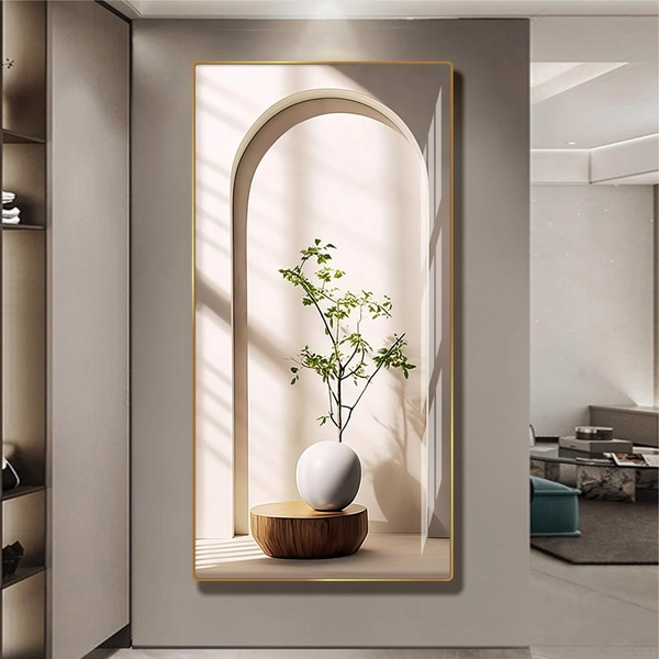 Tranh Treo Tường Trang Trí Bình Hoa Nghệ Thuật Sang Trọng