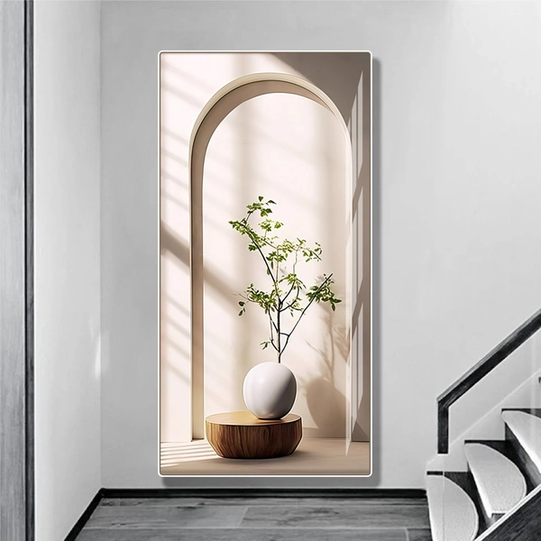 Tranh Treo Tường Trang Trí Bình Hoa Nghệ Thuật Sang Trọng