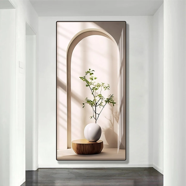 Tranh Treo Tường Trang Trí Bình Hoa Nghệ Thuật Sang Trọng