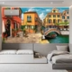 Tranh Dán Tường Phong Cảnh Nhà Cổ Châu Âu