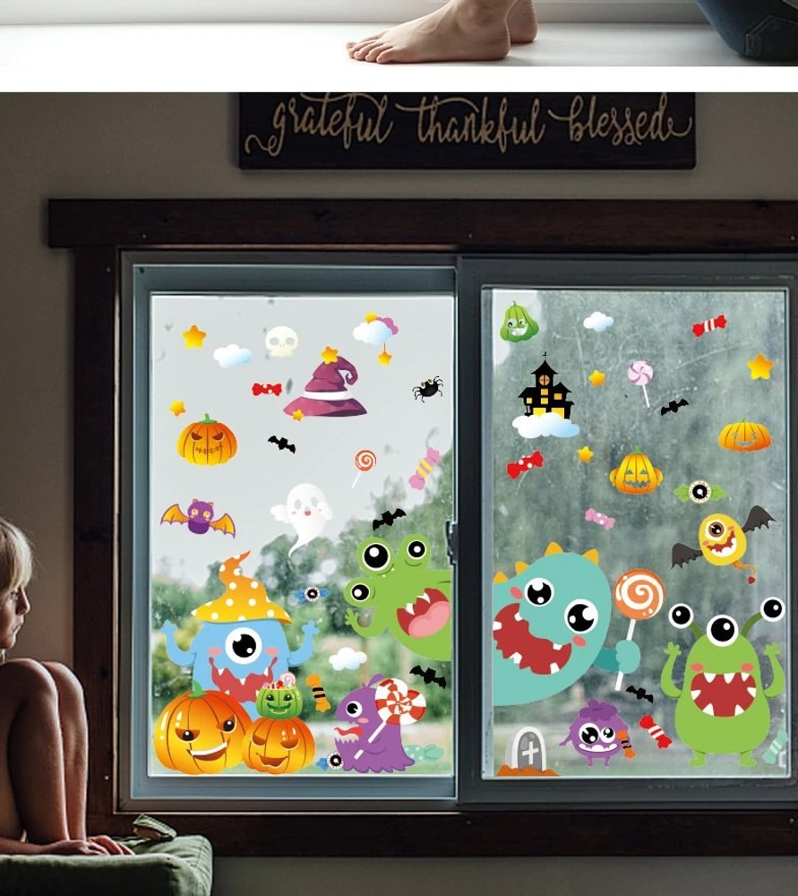 Combo Decal Trang Trí Halloween Ngộ Nghĩnh