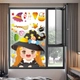 Decal 2 Mặt Halloween Cô Bé Tóc Vàng Không Keo Chuyên Dán Kính size nhỏ 20x30cm