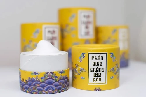 Quà tặng phấn trang điểm chống lão hóa - nụ trắng