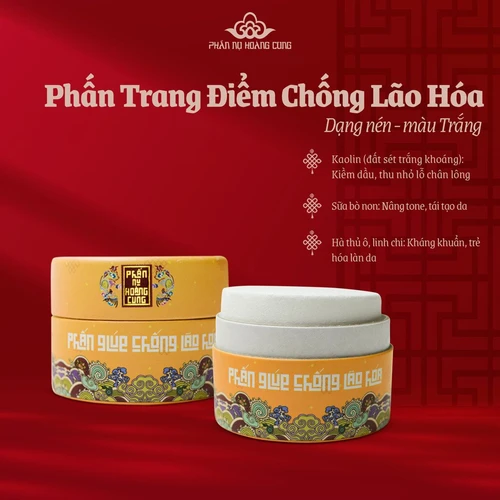Quà tặng phấn trang điểm màu trắng (dạng nén)