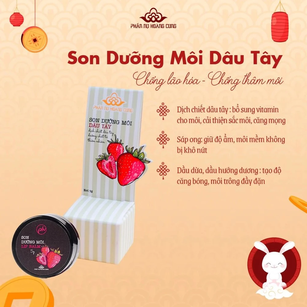 Son Dưỡng Môi Dâu Tây