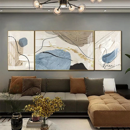 Tranh treo tường tráng gương trang trí phòng khách hiện đại mẫu 860