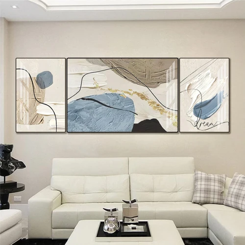 Tranh treo tường tráng gương trang trí phòng khách hiện đại mẫu 860