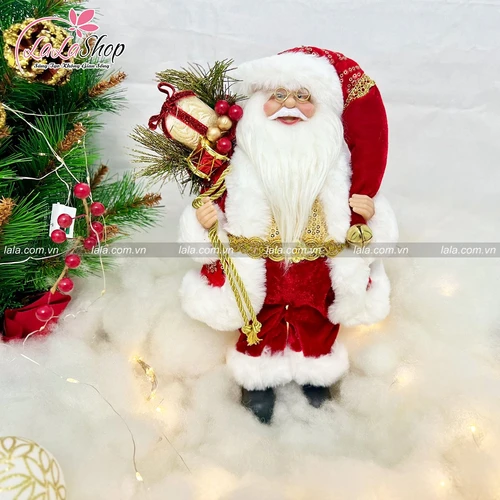 Mô hình Ông Già Noel Đỏ Và Túi Quà Size Nhỏ 025