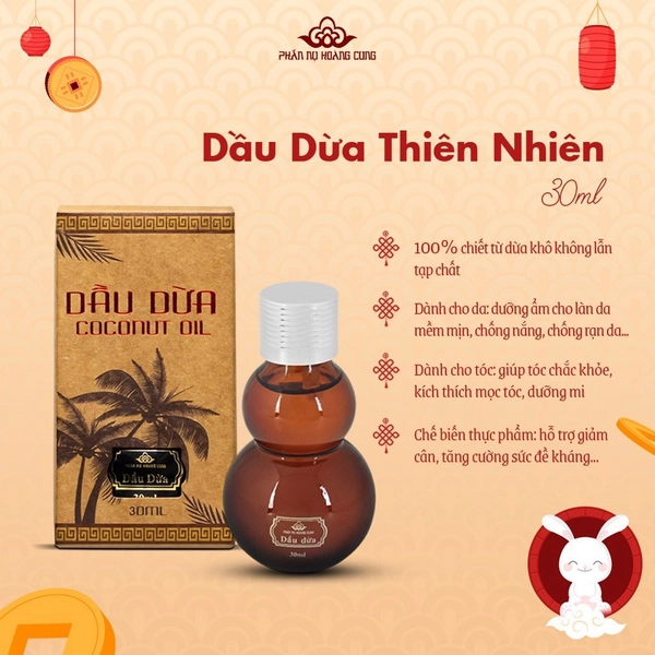 Dầu dừa nguyên chất - Phấn nụ hoàng cung 30ml 100ml
