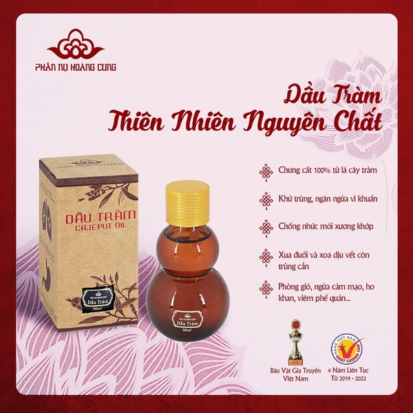 Dầu Tràm Thiên Nhiên Phấn Nụ Hoàng Cung 30ml