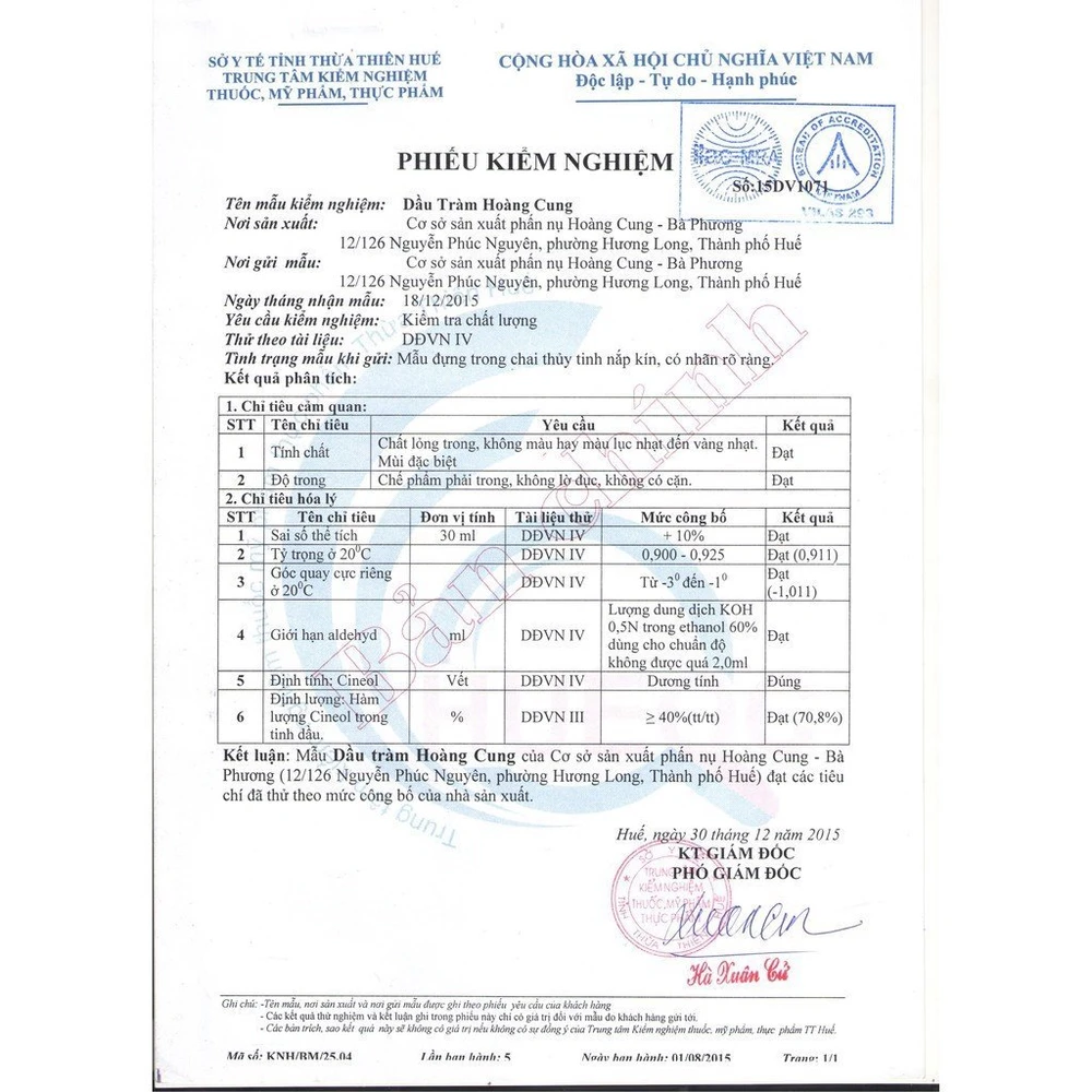 Dầu Tràm Thiên Nhiên Phấn Nụ Hoàng Cung 30ml