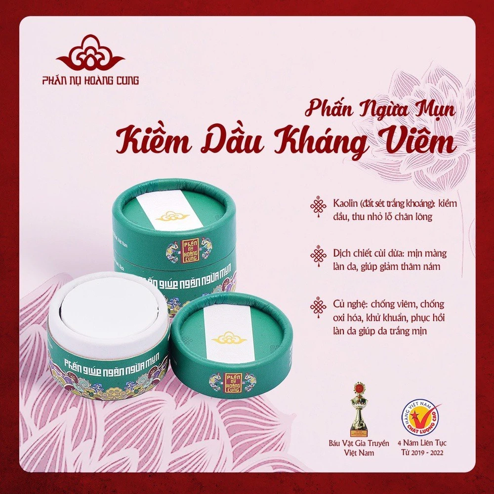 Phấn ngừa mụn Phấn nụ hoàng cung 25g
