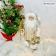 Mô hình Ông Già Noel Vàng Cầm Cây Thông Size Nhỏ 029